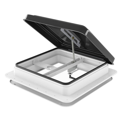 Weisshorn 350x350mm Caravan Roof Vent Hatch – RV Skylight for Motorhome Camper (Black)