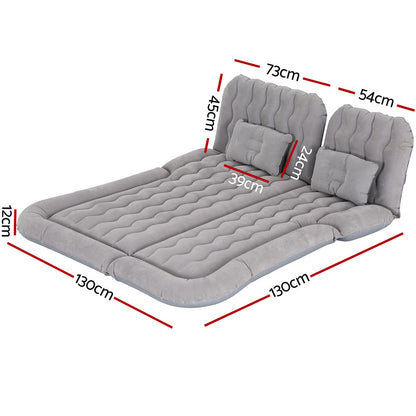 Weisshorn Car Mattress 175x130 Inflatable SUV Camping Bed Back Seat Grey