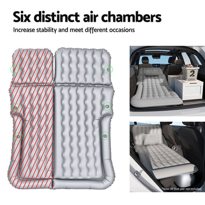 Weisshorn Car Mattress 175x130 Inflatable SUV Camping Bed Back Seat Grey