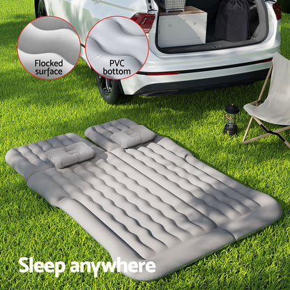 Weisshorn Car Mattress 175x130 Inflatable SUV Camping Bed Back Seat Grey