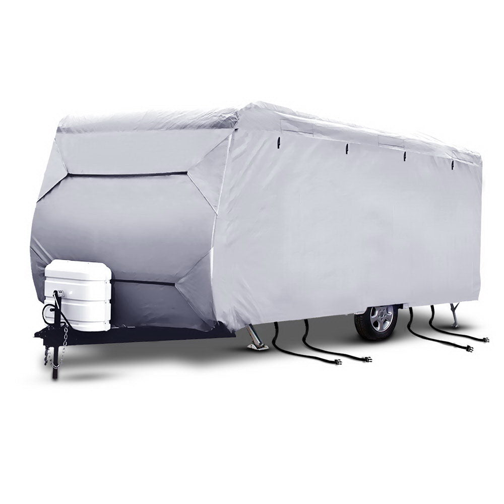 Weisshorn 16–18ft Caravan Cover – 4-Layer UV & Water-Resistant Campervan Protection