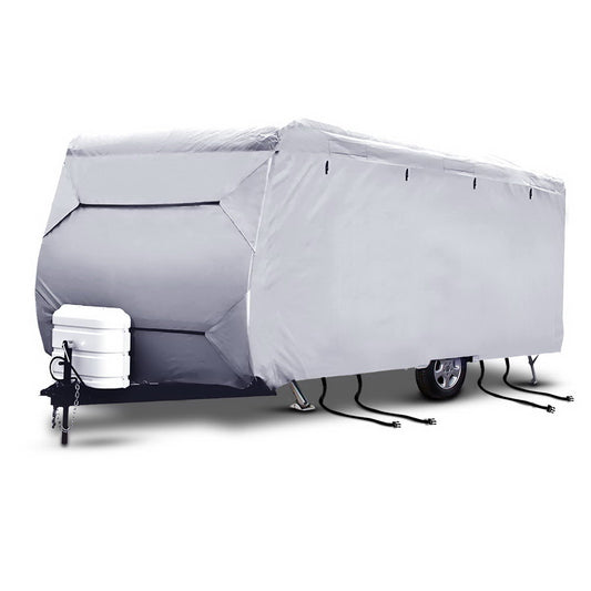 Weisshorn 14–16ft Caravan Cover – 4-Layer UV & Water-Resistant Campervan Protector