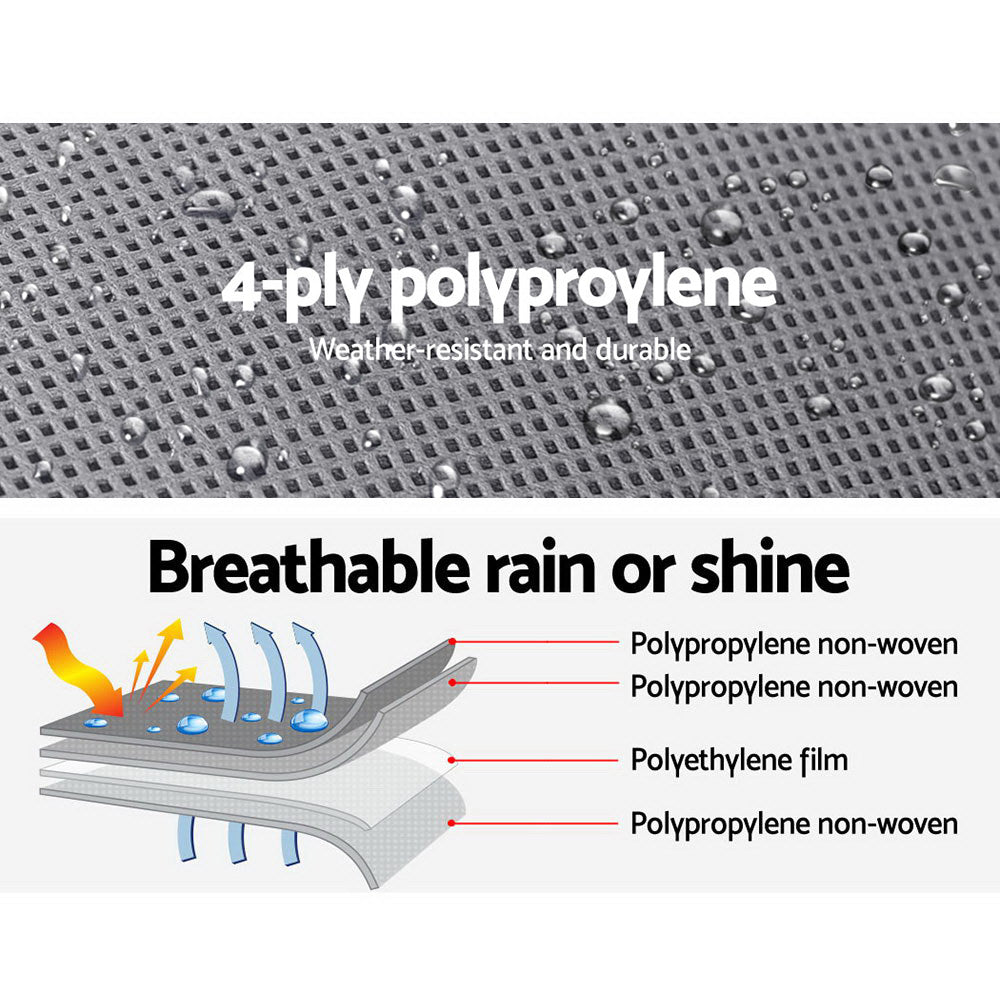 Weisshorn 14–16ft Caravan Cover – 4-Layer UV & Water-Resistant Campervan Protector