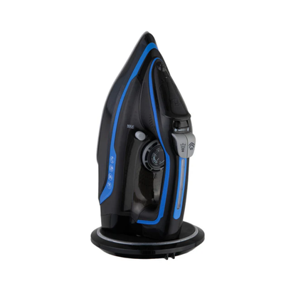 Cordless Steam Iron w/ Ceramic Soleplate, 360 degree Charging Base, Self-Cleaning