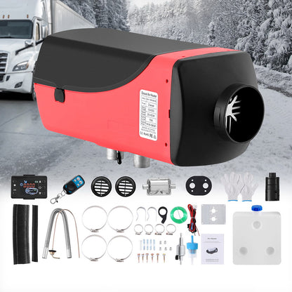 5KW Portable Diesel Heater LCD Display & Remote – Quick Heating for Car, RV, Boat, Bus