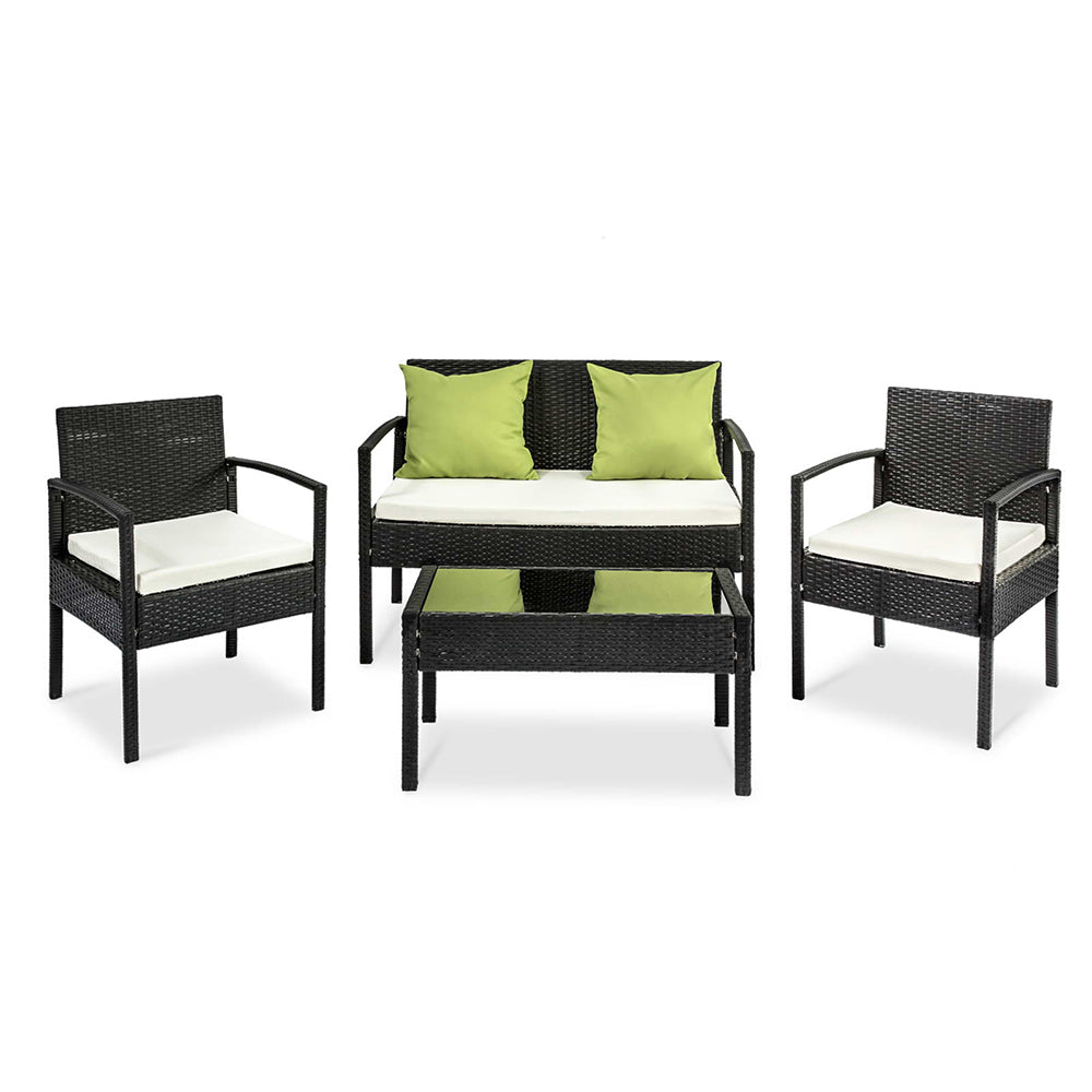 Gardeon Outdoor Wicker Sofa Set – Patio Lounge with Table & Chairs