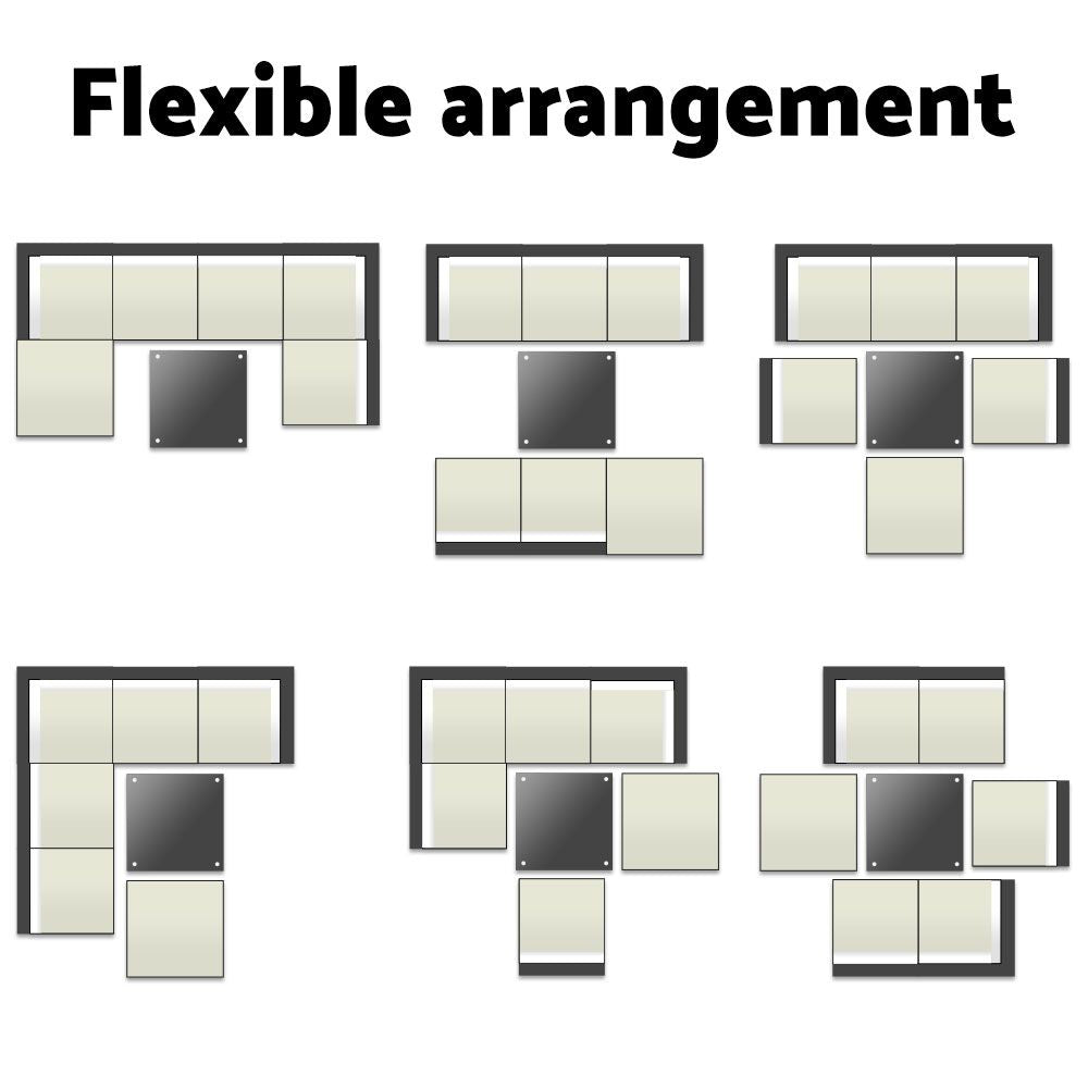 Gardeon 7-Piece Outdoor Sofa Set – Wicker Lounge Couch Setting for 6 Seaters