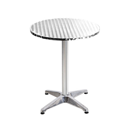 Gardeon Set of 2 Outdoor Bar Tables – Adjustable Aluminium Round 70/110cm