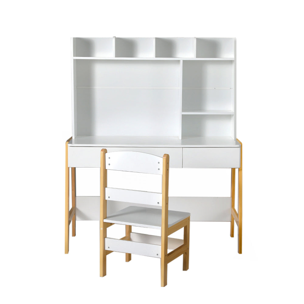 Keezi 2PCS Kids Table & Chair Set – Study Desk with Storage Drawer for Activities & Toys