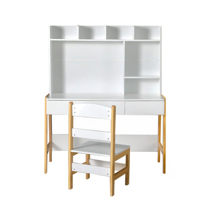 Keezi 2PCS Kids Table & Chair Set – Study Desk with Storage Drawer for Activities & Toys