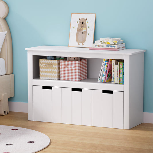 Keezi Kids Bookshelf with 3 Drawers – Children’s Storage Organizer & Book Display
