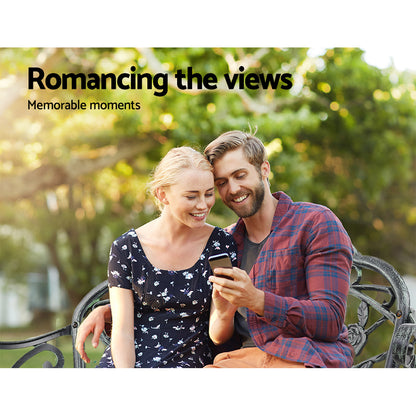 Gardeon 100cm Garden Bench Seat – Vintage Green Cast Aluminium Patio Chair