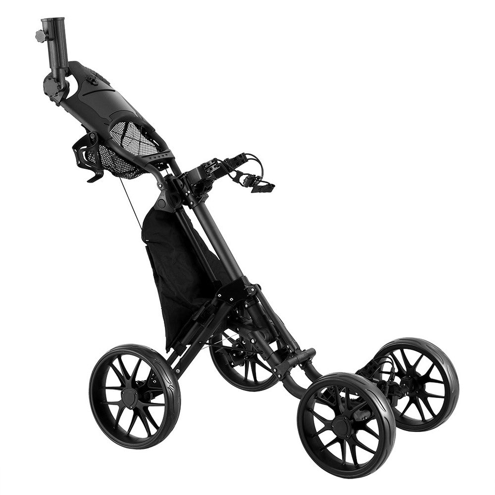 Everfit Foldable Golf Buggy – Lightweight Trolley Cart with Wheels, Umbrella & Bottle Holder