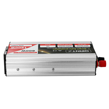 Giantz 600W/1200W Pure Sine Wave Inverter – 12V to 240V Power Converter for Car, Boat & Camping