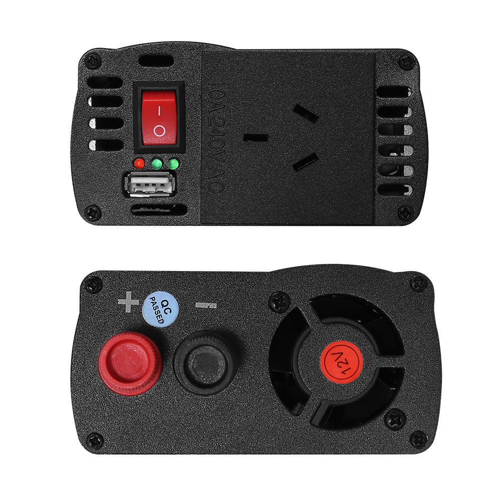 Giantz 600W/1200W Pure Sine Wave Inverter – 12V to 240V Power Converter for Car, Boat & Camping
