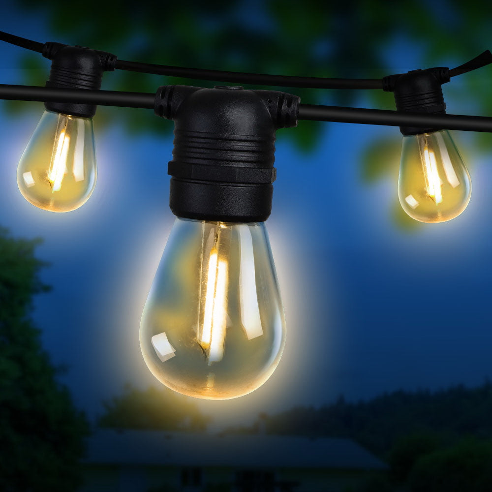 Jingle Jollys 86m LED Festoon String Lights – Outdoor Lighting for Christmas & Events