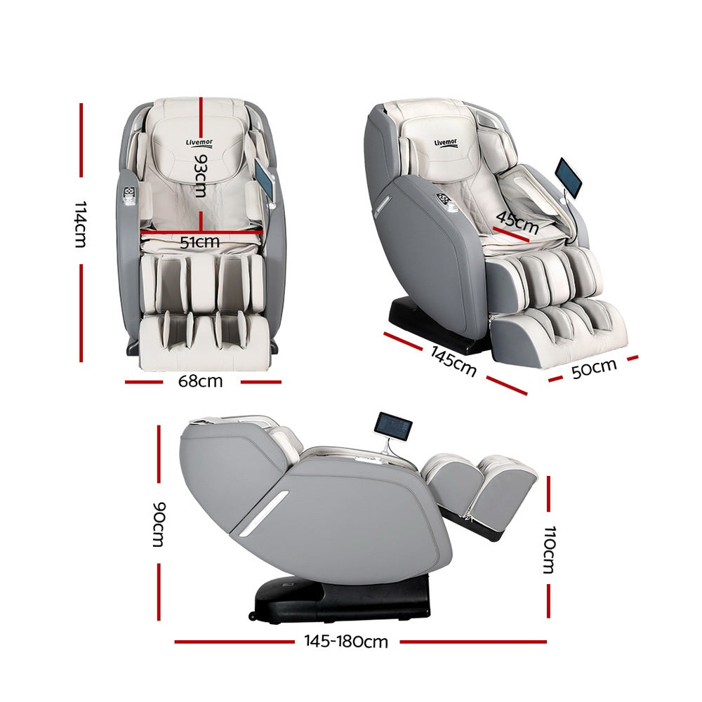 Braneit™ 4D Massage Chair Electric Recliner Home Massager Gary