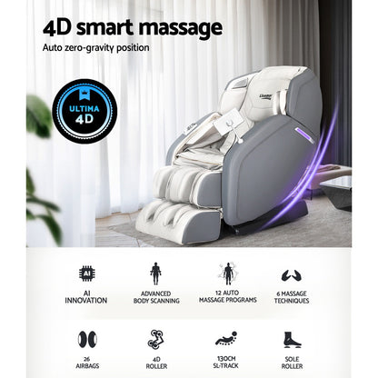 Braneit™ 4D Massage Chair Electric Recliner Home Massager Gary