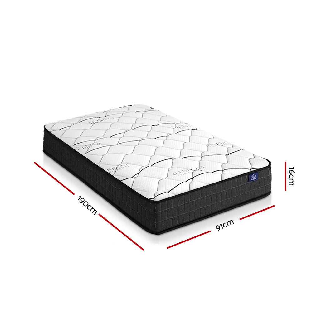 Giselle Bedding 16cm Single Mattress – Medium Firm Support for Everyday Comfort