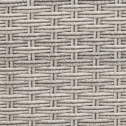 Gardeon 3PC Outdoor Recliner Set – Adjustable Grey Wicker Sun Lounges with Table