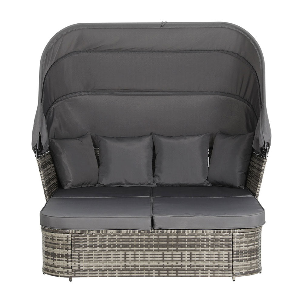 Gardeon Outdoor Sun Lounge Setting – Wicker Patio Sofa & Garden Day Bed