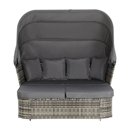 Gardeon Outdoor Sun Lounge Setting – Wicker Patio Sofa & Garden Day Bed