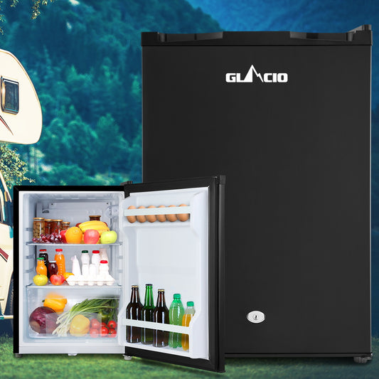 Glacio 80L Portable Fridge Freezer – Upright 12V/24V/240V for Camping & Caravan