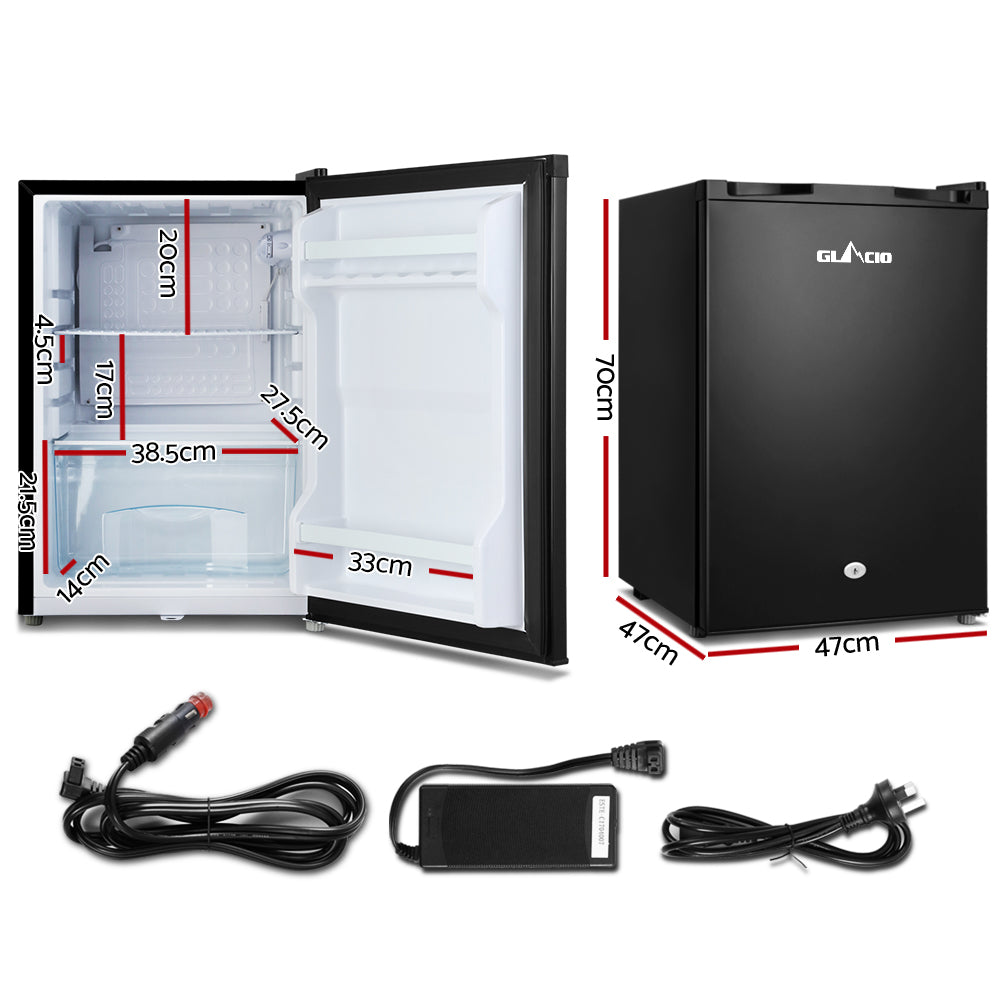 Glacio 80L Portable Fridge Freezer – Upright 12V/24V/240V for Camping & Caravan