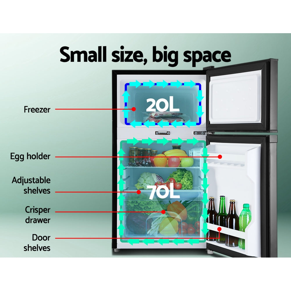 Glacio 90L Portable Upright Fridge Freezer – 12V/24V/240V for Camping, Caravan & Travel