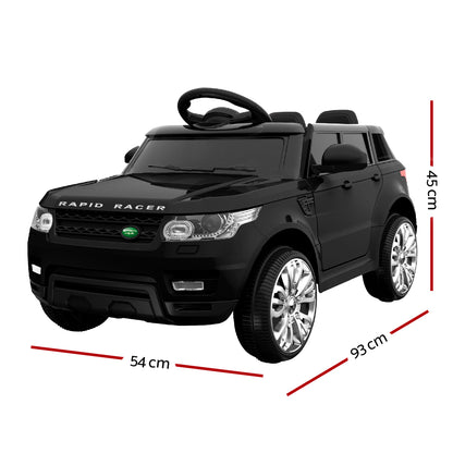 Rigo 12V Kids Electric Ride-On SUV – Black Toy Car with Remote Control