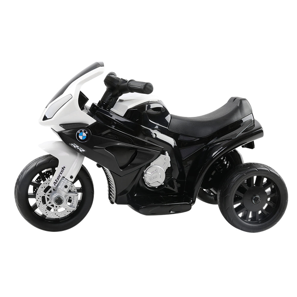 BMW S1000RR Licensed Kids Electric Ride-On Motorcycle – Black Motorbike Toy