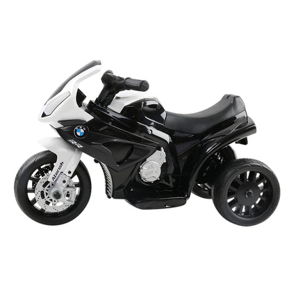 BMW S1000RR Licensed Kids Electric Ride-On Motorcycle – Black Motorbike Toy