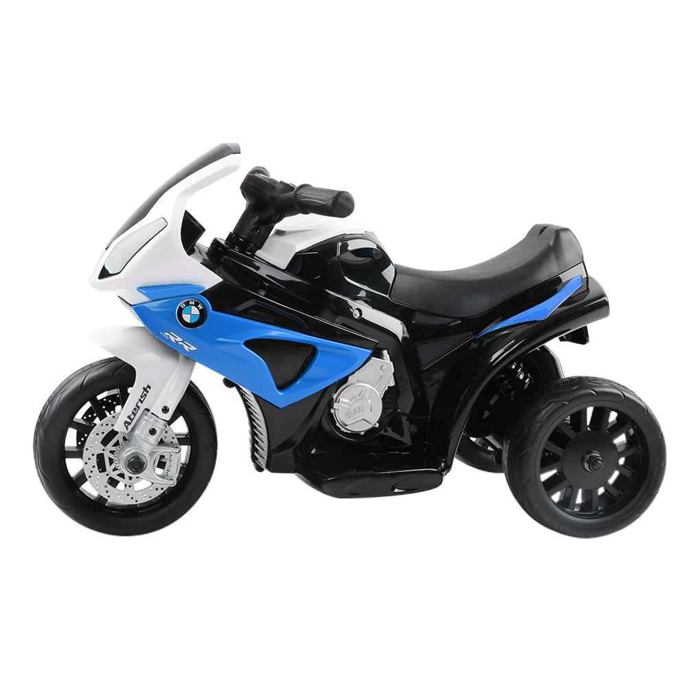BMW S1000RR Licensed Kids Electric Police Motorcycle – Blue Ride-On Motorbike