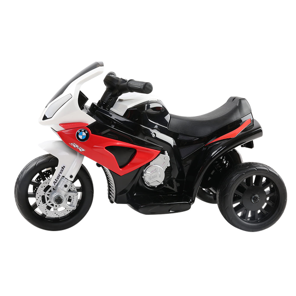 BMW S1000RR Licensed 12V Kids Ride-On Police Motorcycle – Red Electric Motorbike