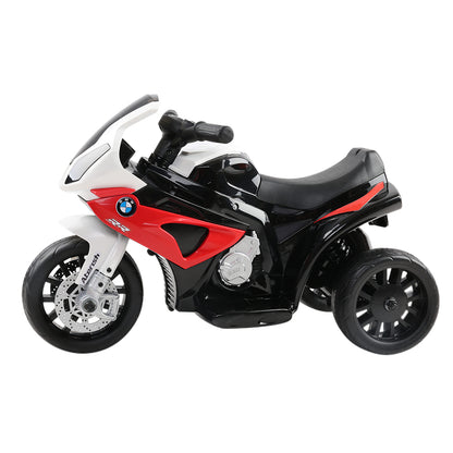 BMW S1000RR Licensed 12V Kids Ride-On Police Motorcycle – Red Electric Motorbike