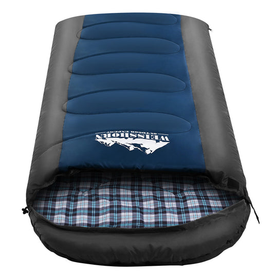 Weisshorn Single Sleeping Bag -20°C – Thermal Blue Camping & Hiking Gear