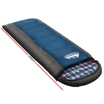 Weisshorn Single Sleeping Bag -20°C – Thermal Blue Camping & Hiking Gear