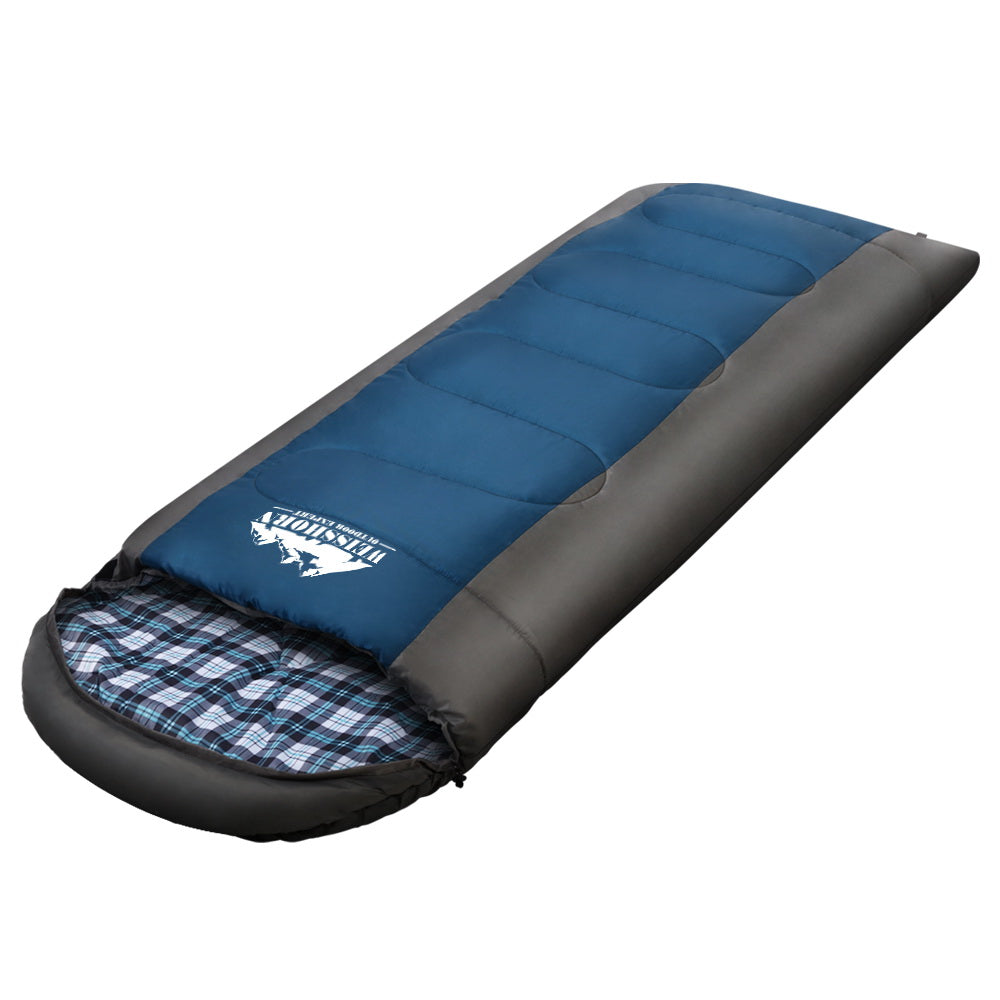 Weisshorn Single Sleeping Bag -20°C – Thermal Blue Camping & Hiking Gear