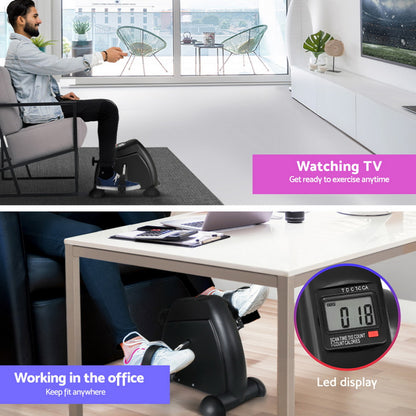 140cm Artiss Electric Standing Desk with Mini Pedal Exercise Bike Home Office