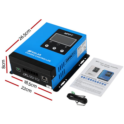 Giantz 60A MPPT Solar Charge Controller – Auto Battery Regulator for 12V–48V Systems