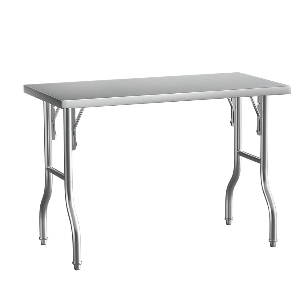 Cefito Stainless Steel Kitchen Work Bench – Foldable Food Prep Table 430 Grade