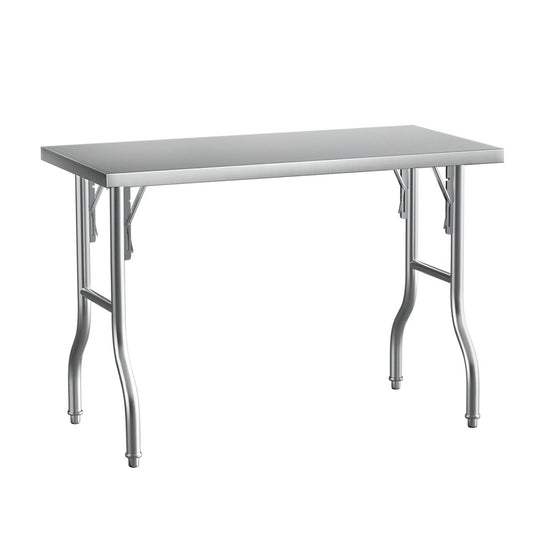 Cefito Stainless Steel Kitchen Work Bench – Foldable Food Prep Table 430 Grade