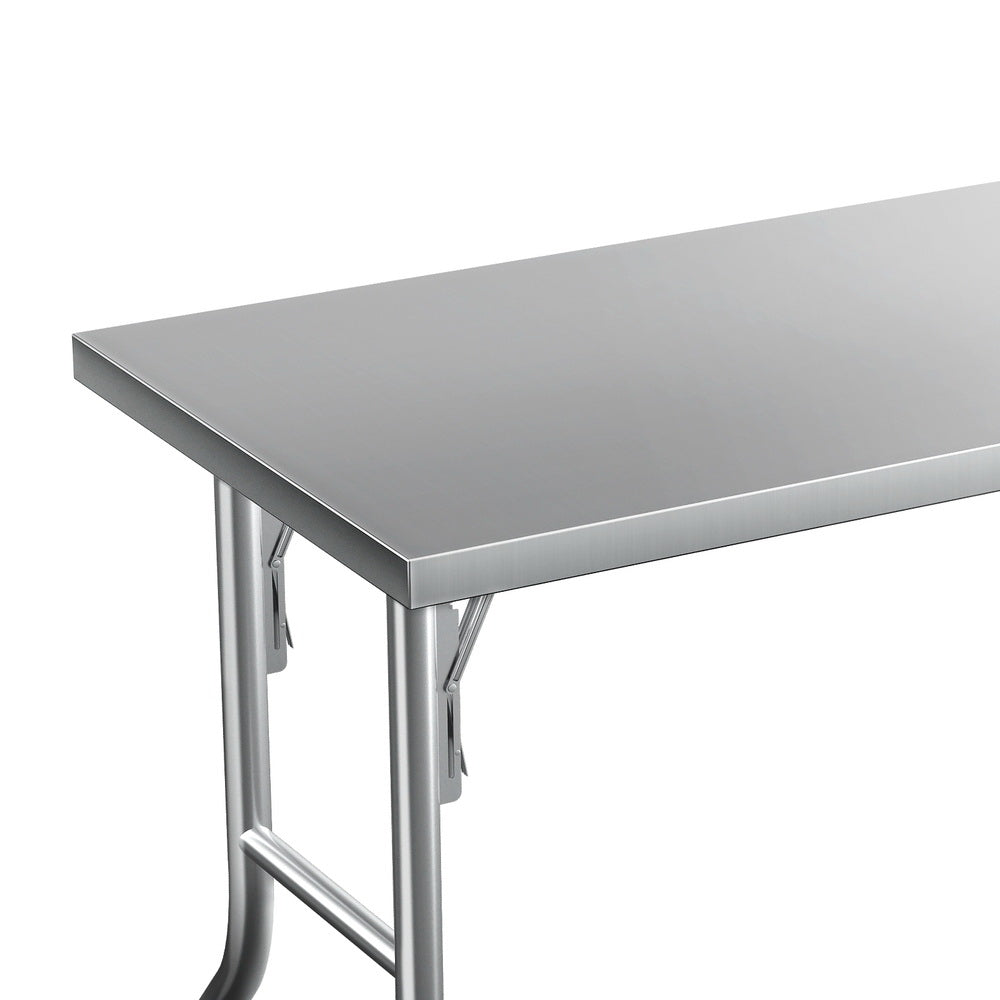 Cefito Stainless Steel Kitchen Work Bench – Foldable Food Prep Table 430 Grade