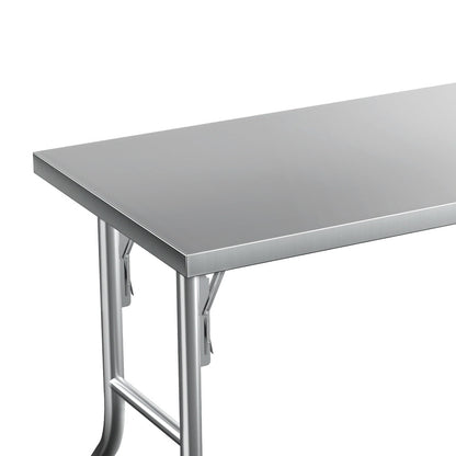 Cefito Stainless Steel Kitchen Work Bench – Foldable Food Prep Table 430 Grade