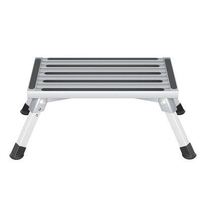 Weisshorn Caravan Folding Step Aluminium Ladder Stool Anti-Slip Portable