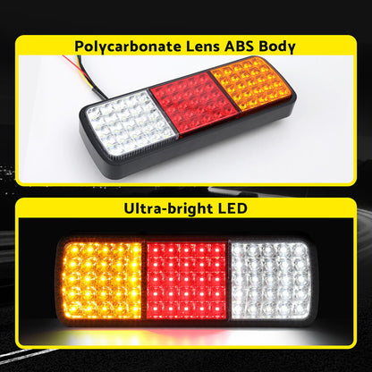 Giantz 75 LED Tail Lights Pair Stop Reverse Indicator 12V Ute Trailer Caravan