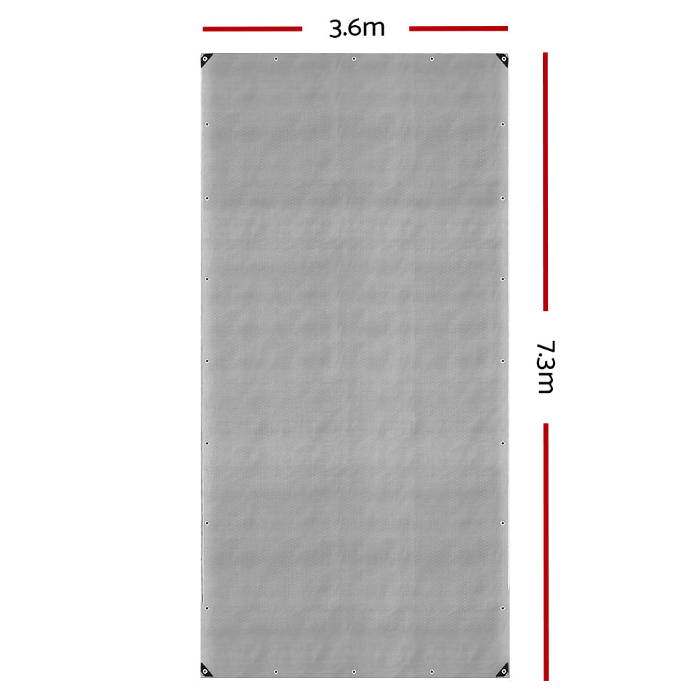 Instahut 3.6x7.3m Heavy Duty Canvas Tarp – Waterproof Camping & Outdoor Sun Cover