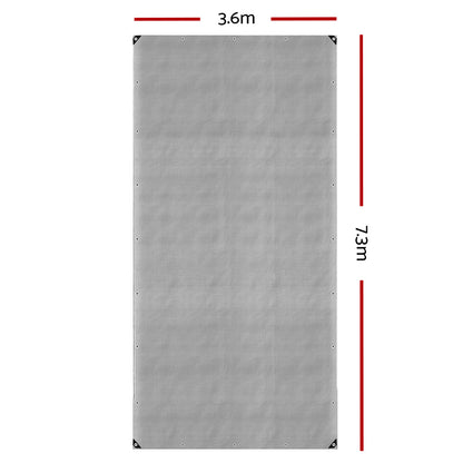Instahut 3.6x7.3m Heavy Duty Canvas Tarp – Waterproof Camping & Outdoor Sun Cover