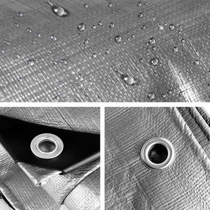 Instahut 6x7.3m Heavy Duty Canvas Tarp Camping Tarpaulin Sun Shade Cover