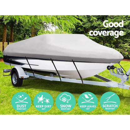 Seamanship 600D Trailerable Boat Cover – Fits 16ft to 18.5ft Vessels Marine Grade